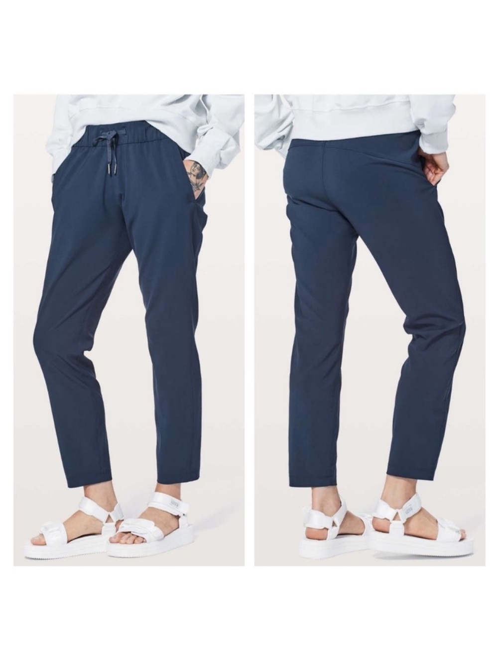 Lululemon On The Fly Pant Woven 28"
True Navy Women’s Size 4